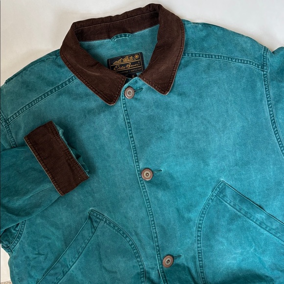Eddie Bauer Other - Vintage Eddie Bauer Barn Chore Jacket Double Pocket Green Corduroy Mens Medium